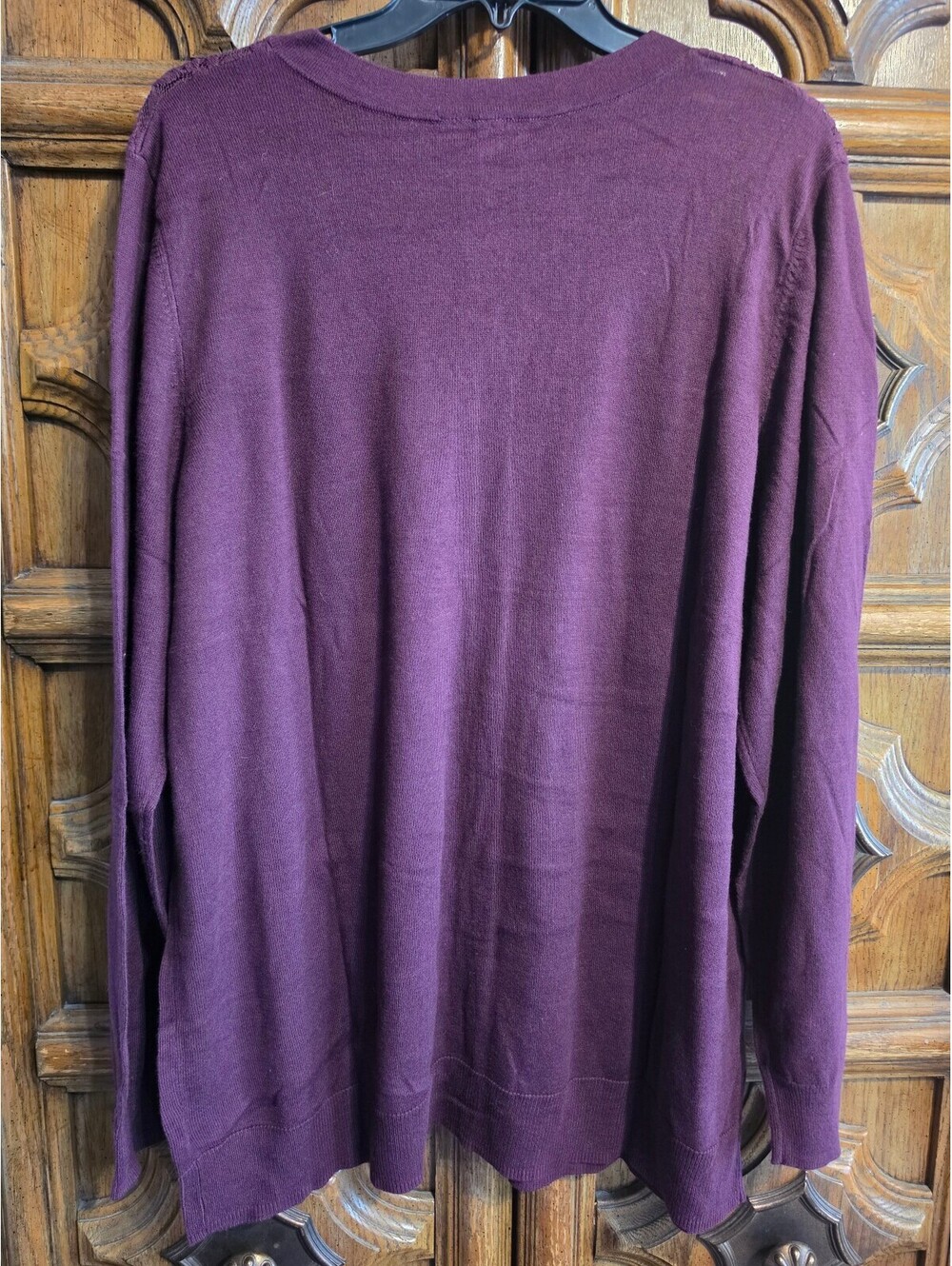 Lane Bryant Plum Lace Yoke Cardigan, Women's 18/20, NWT - Picture 4 of 5